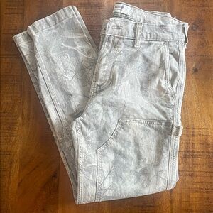 Hollister Gray Camouflage Loose Carpenter Pants